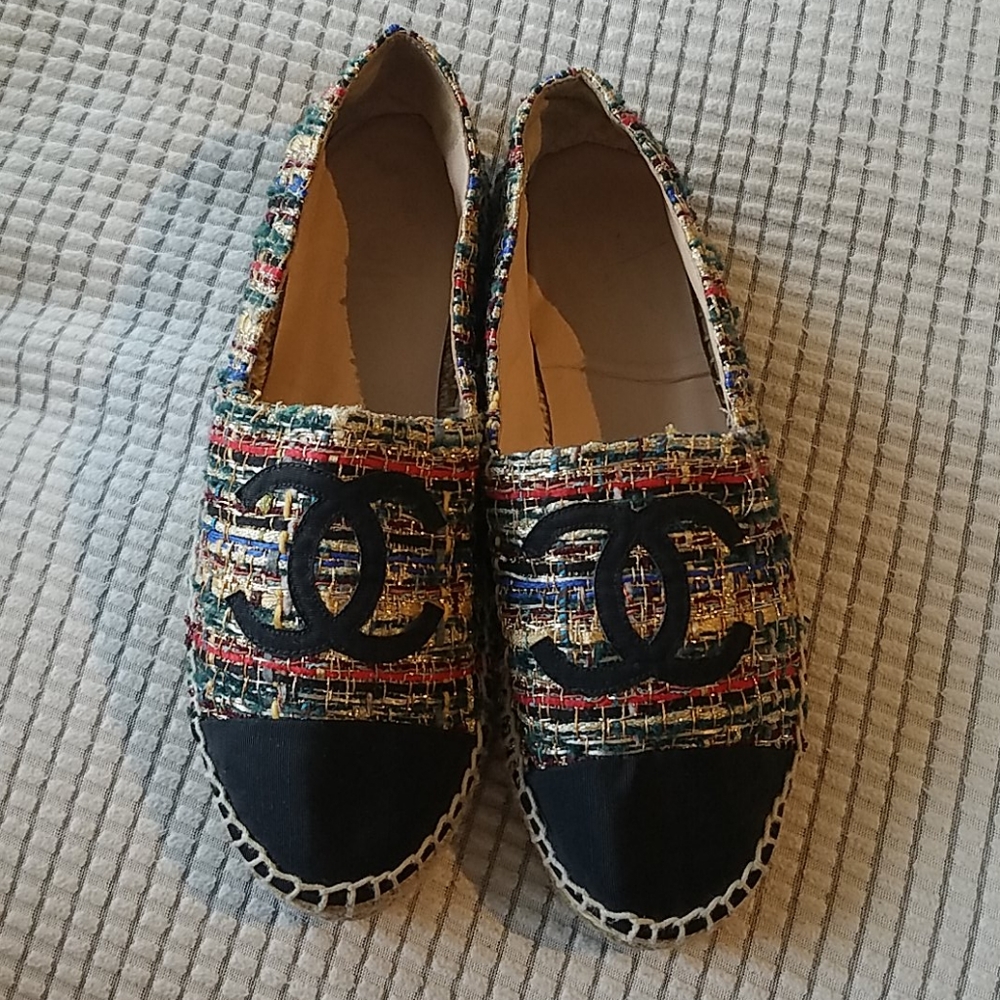 Chanel Espadrilles multi color. Rare!